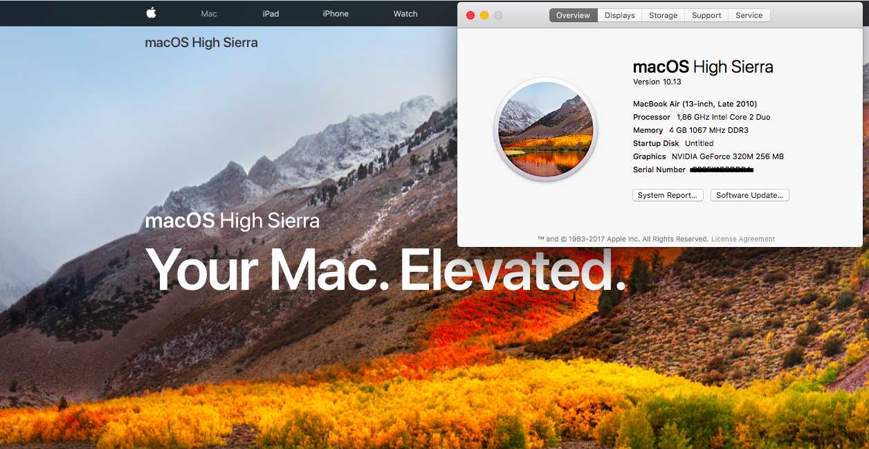 is mac high sierra good for macbook air